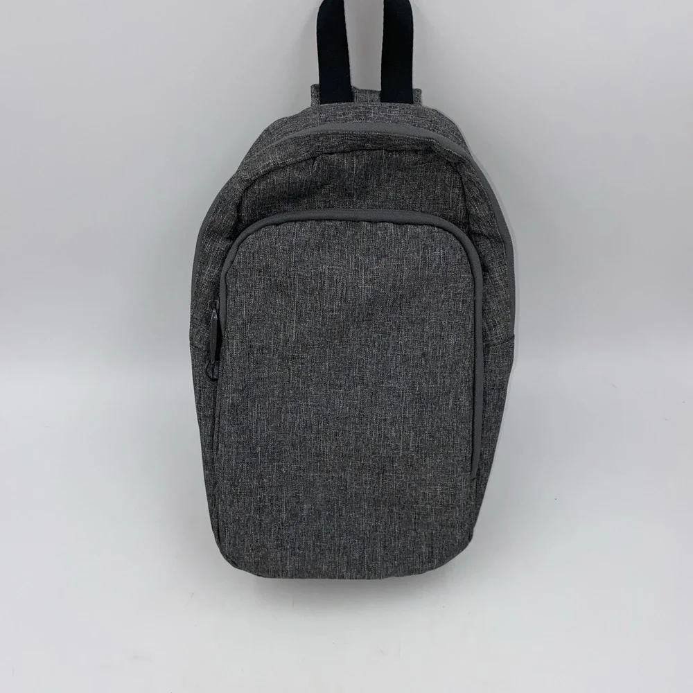 Gray Shoulder Travel Bag Men's Ladies Light Cross Body Adjustable Security Clips